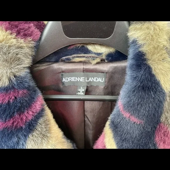 Adrienne Landau Camo Faux Fur Coat BNWT from Neiman Marcus - Main Image